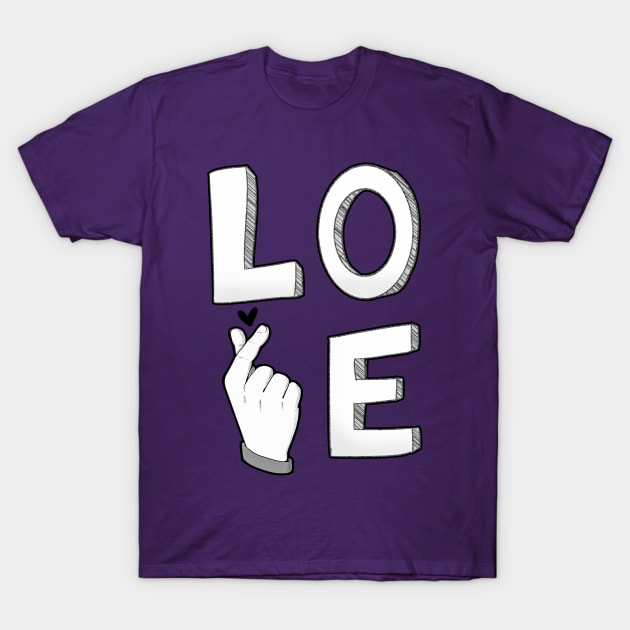 LOVE K-POP T-Shirt by ChasingBlue